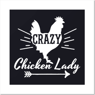 Crazy Chicken Lady Posters and Art